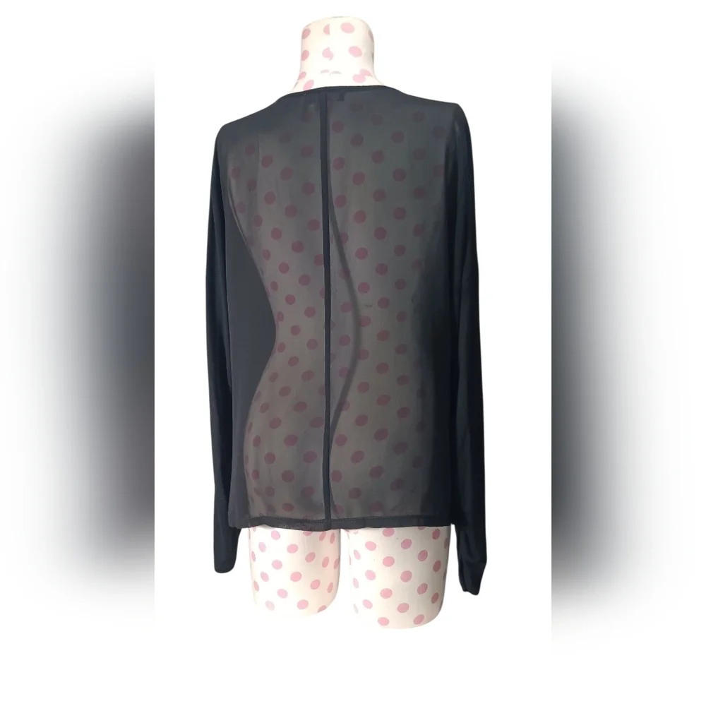 Vince Camuto Black Waterfall Cardigan Sweater - Picture 2 of 8